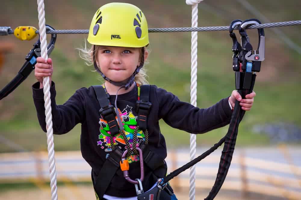 Young girl on Foothills Course