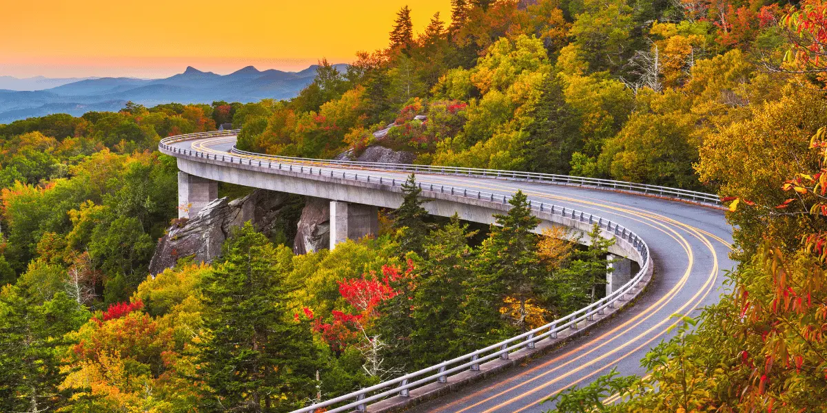 Blue Ridge Parkway in the fall