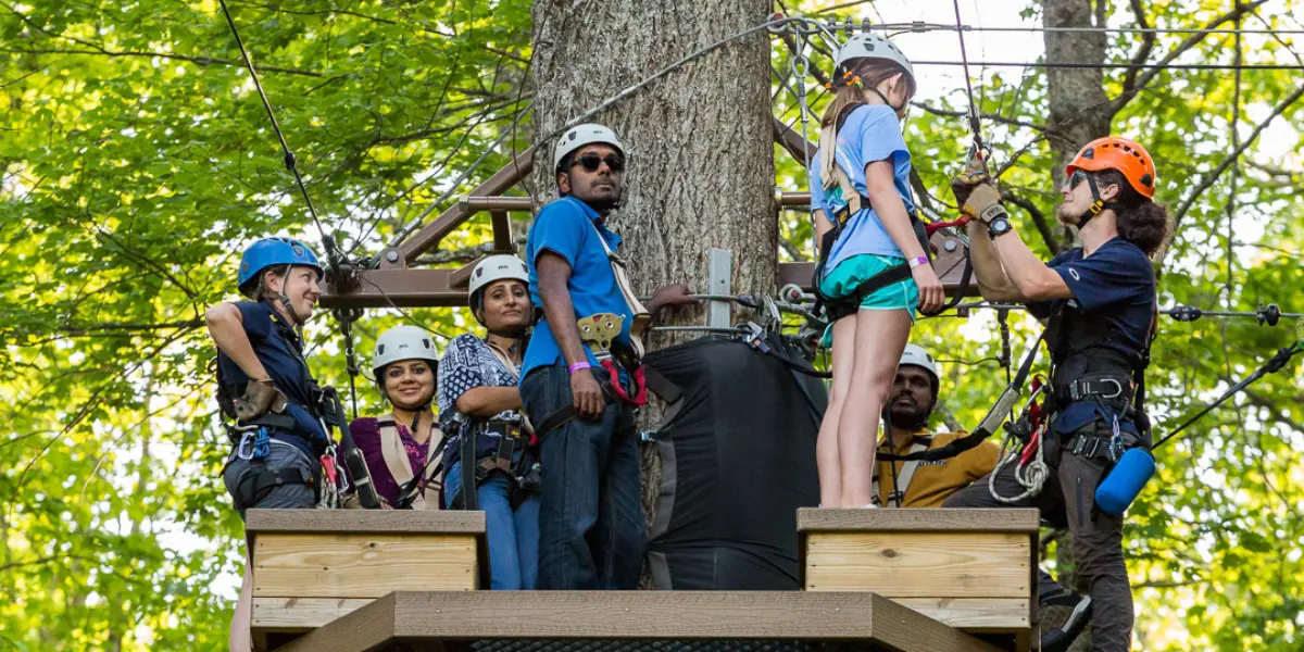family ziplining in Boone - High Gravity Adventures