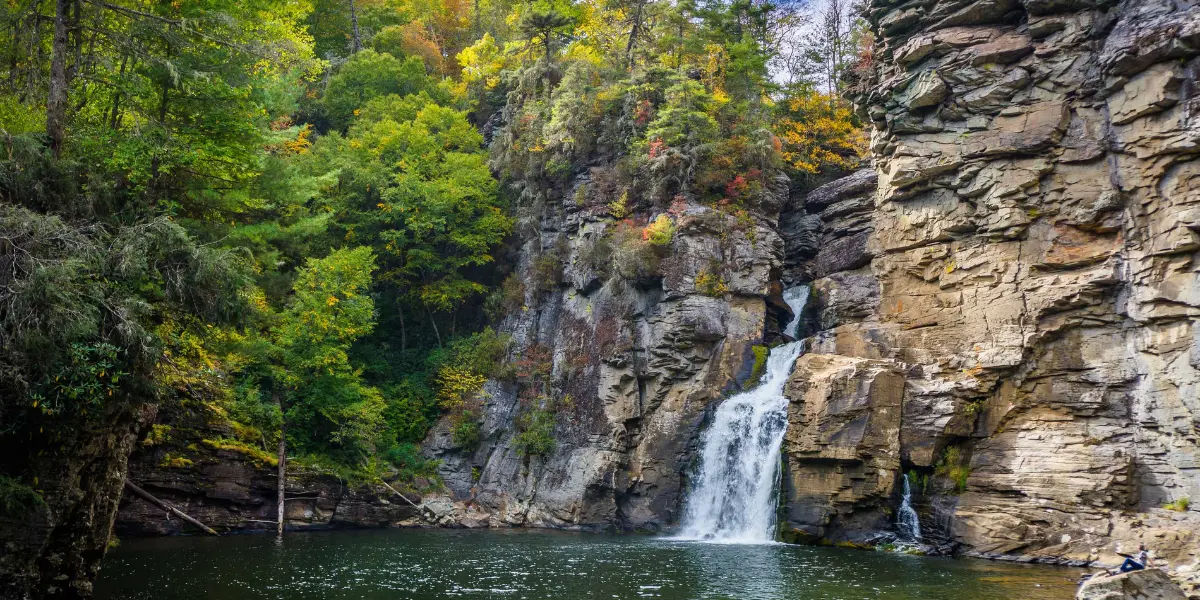 Linville Falls in Pisgah National Forest