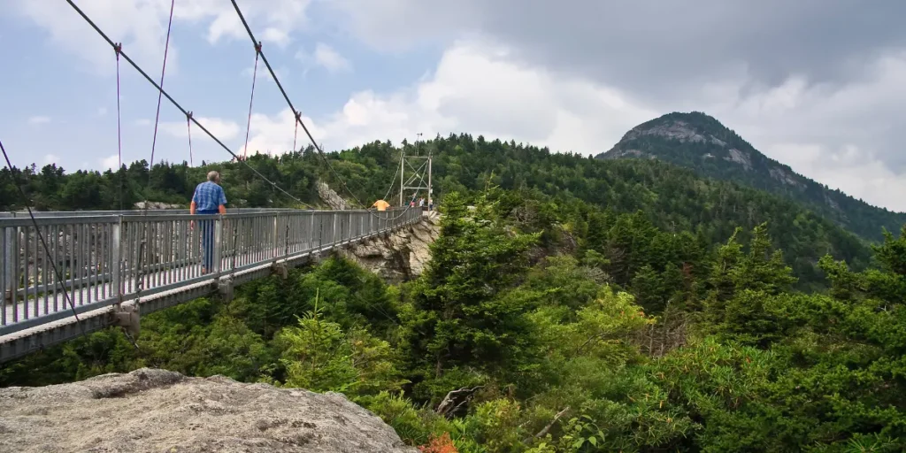 The Mile High Swinging Bridge at Grandfather Mountain - High Gravity Adventures