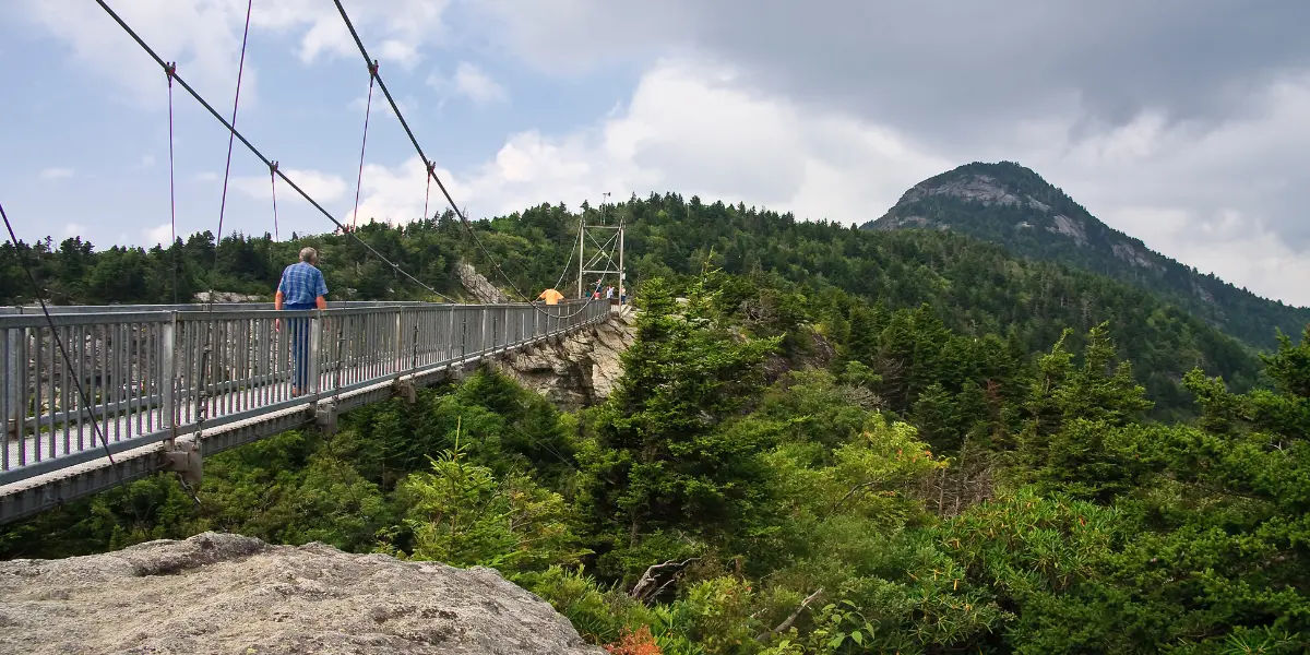 The Mile High Swinging Bridge at Grandfather Mountain - High Gravity Adventures