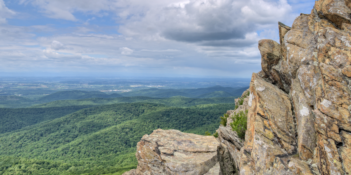 Hump Back Rocks view from the Blue Ridge Parkway