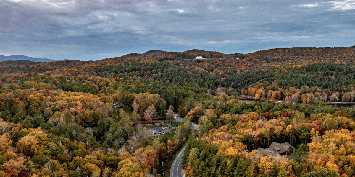 aerial view of blowing rock