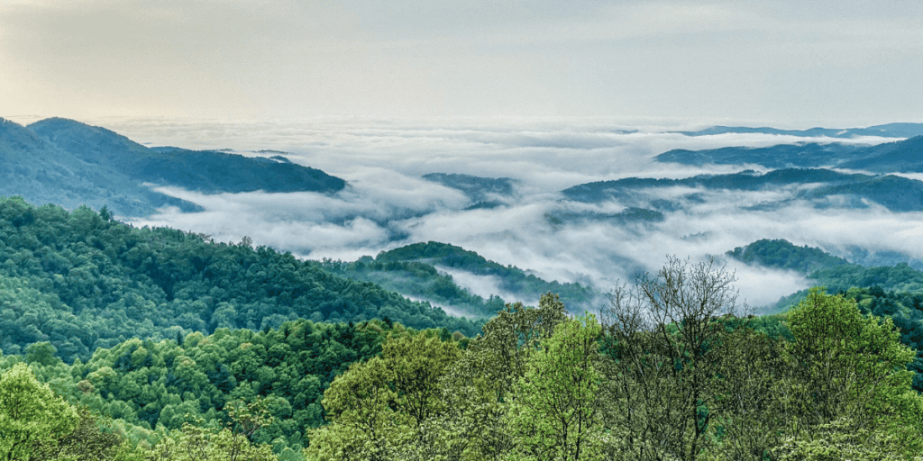 rainy in the north carolina mountains