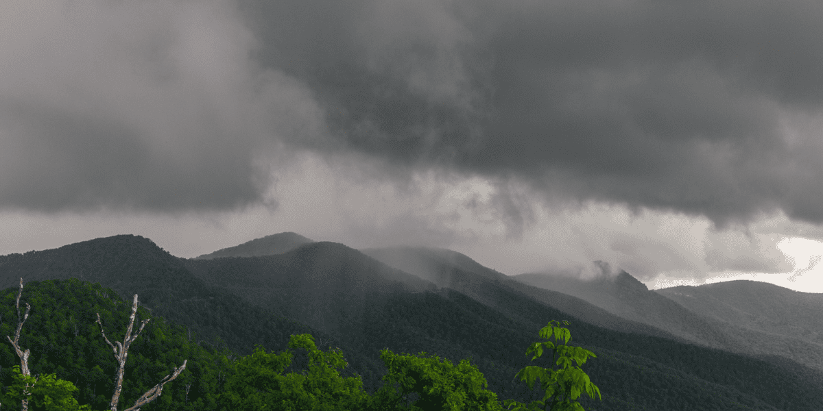 rainy in the north carolina mountains