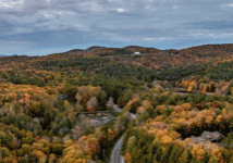 aerial view of blowing rock